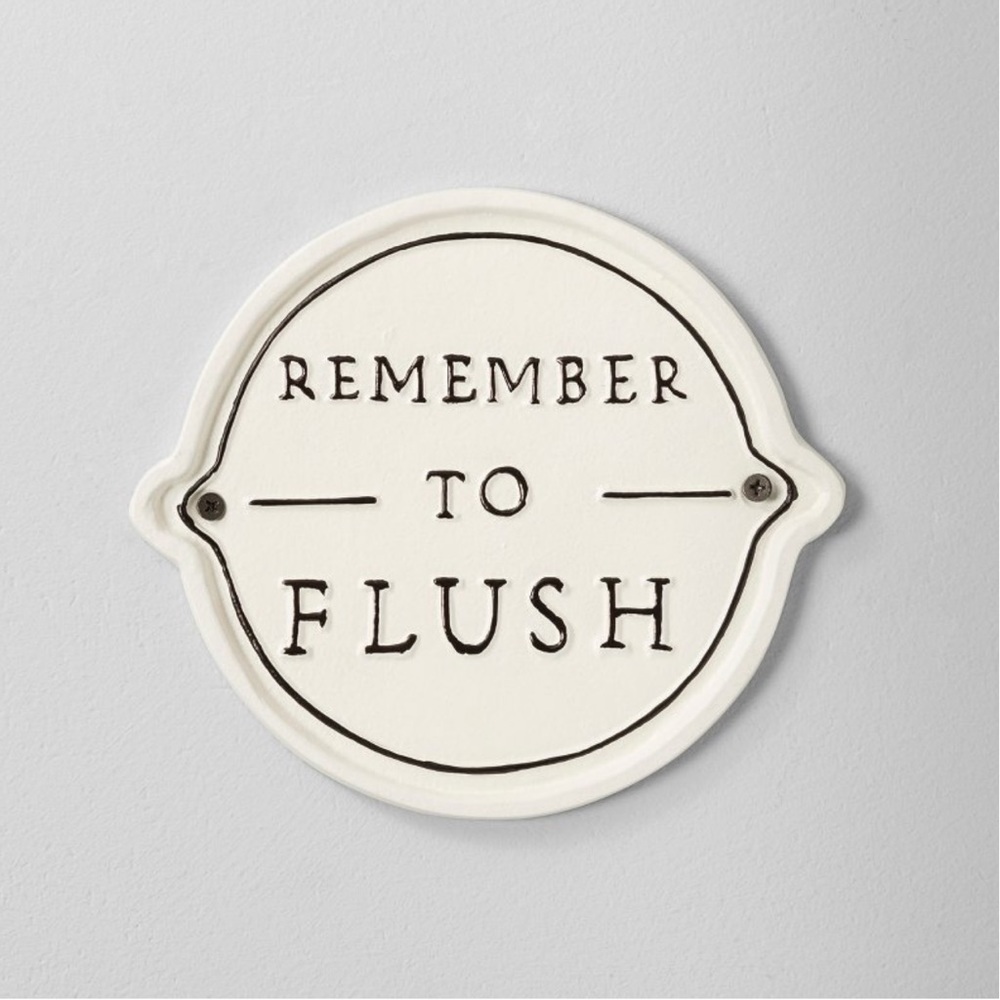 Bathroom Decor Sign- Remember to Flush